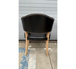 Set of (6) Danish Black Leather Dining Chairs 78991