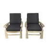 Pair of Lucca Studio Monte Arm Chairs 37451