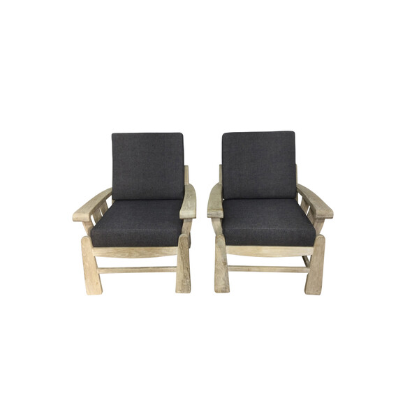 Pair of Lucca Studio Monte Arm Chairs 37451