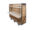 Belgian Rattan and Wood Cart 33822