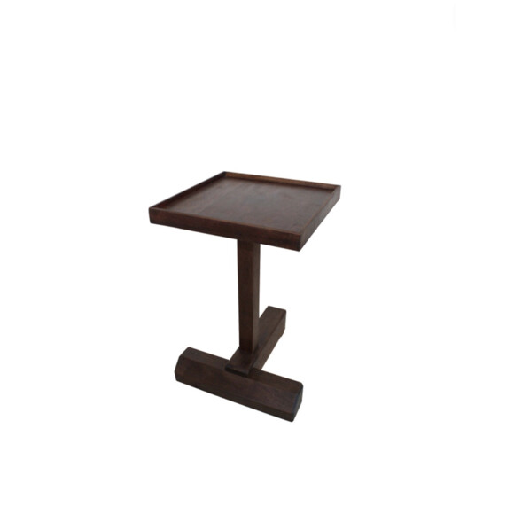 Lucca Studio Rhodes Walnut Side Table 74590