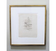 Mid Century Limited Edition French Pencil Drawing, Framed 66752