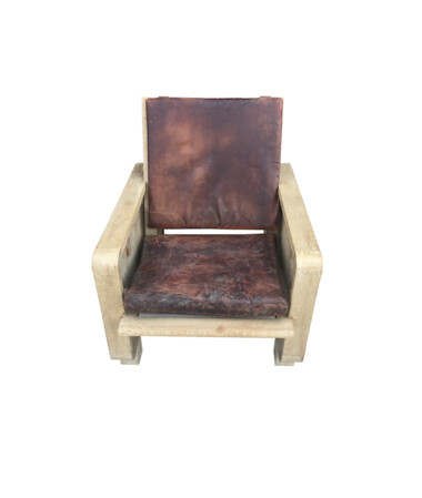 Lucca Studio Remy Oak And Leather Armchair 48706