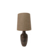 Vintage Danish Ceramic Lamp with Custom Burlap Shade 75489