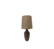 Vintage Danish Ceramic Lamp with Custom Burlap Shade 75340