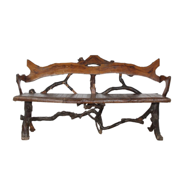 Mid Century French Root Bench 44510