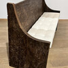 Lucca Studio Caleb Bench with Belgian Linen Seat Cushion 63567