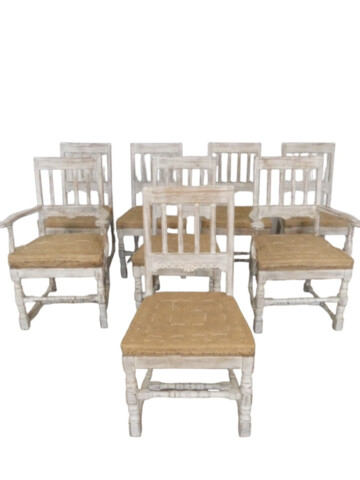 Set of (8) 19th Century Swedish Dining Chairs 67905