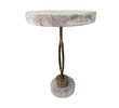 Limited Edition Industrial Iron Element and Oak Top Side Table 37925