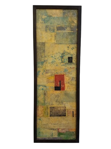 French Mid Century Mixed Media Collage 45938