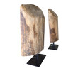 Pair of Limited Edition Antique Wood Element Lamps 39611