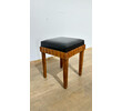 French Deco Burlwood and Leather Stool 70447