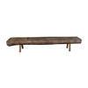 Long French Primitive Wood Bench 33686
