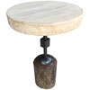 Limited Edition Walnut and Iron Element Side Table 40256