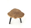 French Antique Burl Wood Side Table 64008