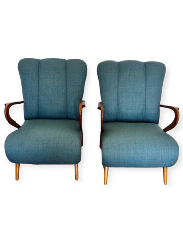 Pair of French 1930's Arm Chairs 65589