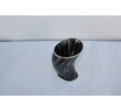 Horn Vase with Silver Plated Rim 41186