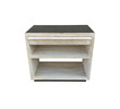 Lucca Studio Paola Night Stand - Leather Top and base 41104