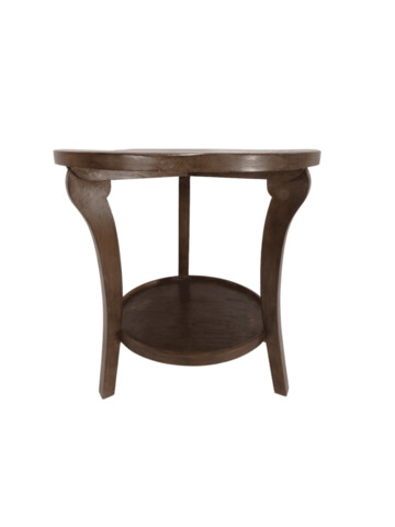 Lucca Studio Eloise Walnut Round Side Table 48526