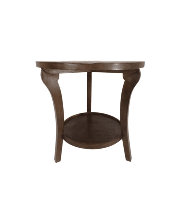 Lucca Studio Eloise Walnut Round Side Table 48526