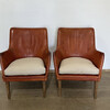 Pair of Arne Vodder Leather Chairs 74617