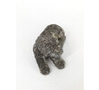 Silver Plated Bronze Shaggy Dog 54286