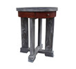 Limited Edition Oak and Leather Side Table 23782