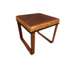 Lucca Studio Vaughn (stool) of saddle leather top and base 38931
