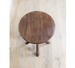 Lucca Studio Walnut Side Table with Base Detail 42903