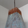 Huge and Exceptional 19th Century Copper Industrial Pendant 43445