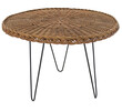 French Rattan Side Table 12814