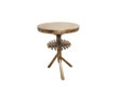 Lucca Studio Hazel Walnut Side Table with Base Detail 66553