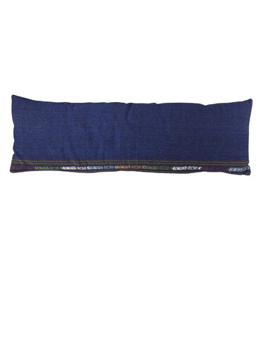 Vintage Indigo Textile Lumbar Pillow 26410