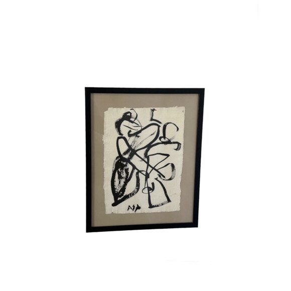 Danish Modernist Ink Wall Art 72041