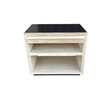 Lucca Studio Paola Night Stand - Leather Top and base 41103