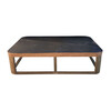 Limited Edition Vintage Leather Top with Walnut Base Coffee Table 42151