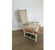 Pair of French Oak Arm Chairs and Ottoman 79006