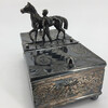English 19th Century Silver Plate Box with Jockey 35144