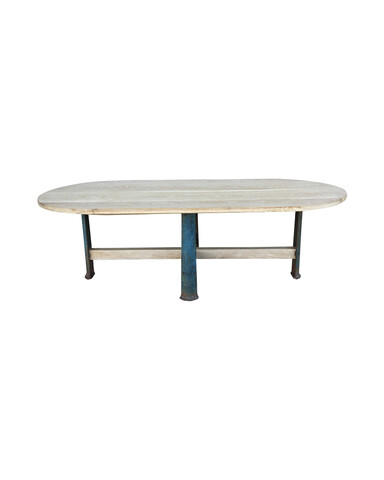 Limited Edition Industrial Base Oval Dining Table 44053