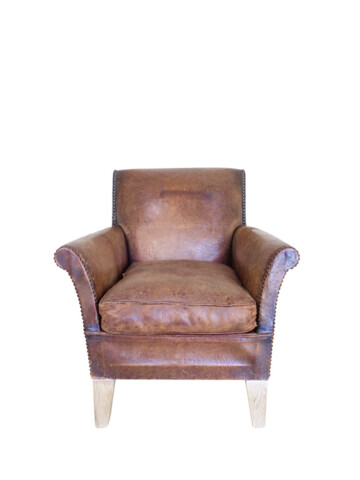 19th Century Swedish Leather Chair 66093