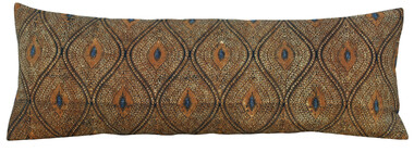 Vintage Indonesian Batik Large Lumbar Pillow 24988