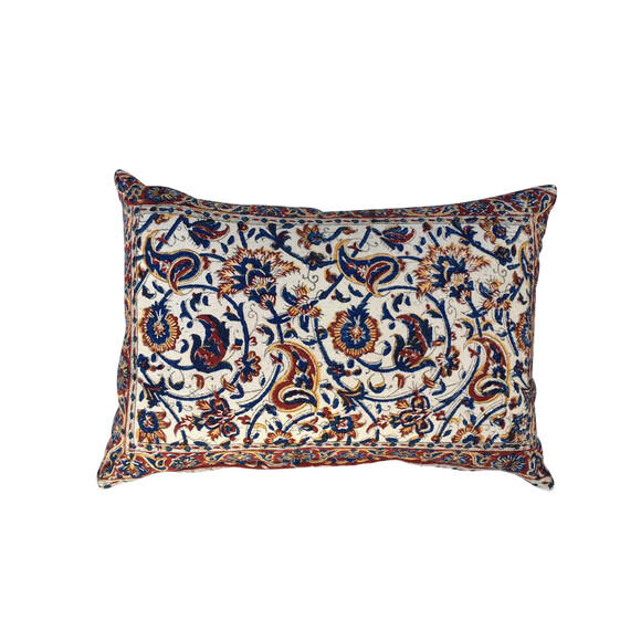 Vintage Persian Block Print Pillow 31285