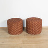 Pair of Vintage French Rope Ottomans 43968