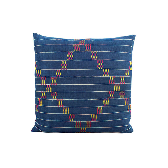 19th Century African Indigo Textile Pillow 31398