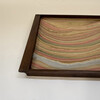 Limited Edition Walnut Tray with Vintage Italian Marbleized Paper 76293