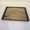 Limited Edition Walnut Tray with Vintage Italian Marbleized Paper 75813