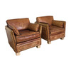 Pair of 1970's Leather Roche Bobois Armchairs 38265