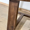 Lucca Studio Merlin Walnut and Concrete Top Side Table 58870