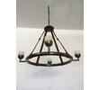 Lucca Studio ﻿Mayle Bronze and Saddle Leather Chandelier 66068