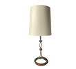 French Iron and Leather Lamp 77695